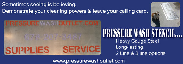 PRESSURE WASH STENCILS